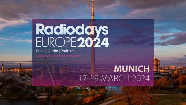 Radiodays Europe 2024, v ICM - International Congress Centre Messe Munich, akce pro profesionály z veřejnoprávních a komerčních rádií a tvůrce audio obsahu z celé Evropy